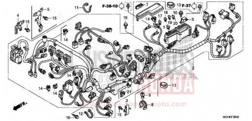 WIRE HARNESS VFR1200XE de 2014